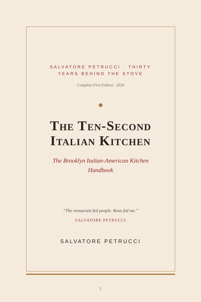 Interior preview showing a practical page from The Ten-Second Italian Kitchen
